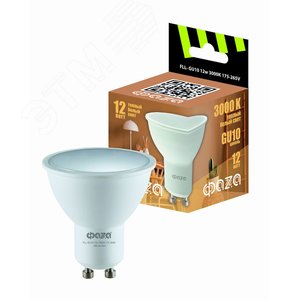 Лампа светодиодная LED 12Вт 3000K GU10 230/50