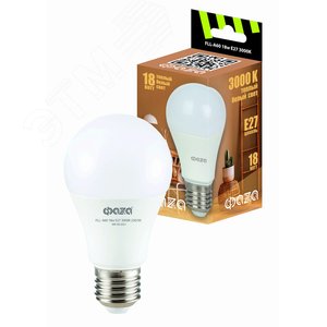 Лампа светодиодная LED 18Вт E27 3000K груша 230/50