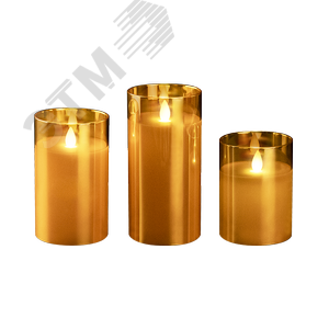 Свечи CL7-SET3-gd (компл. 3-х свечей, золот.) 5018822 ФАZА - 2