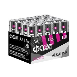 Элемент питания LR 6 (AA) алкалиновая, уп. 20 шт. Alkaline Pack-20 ФАZА
