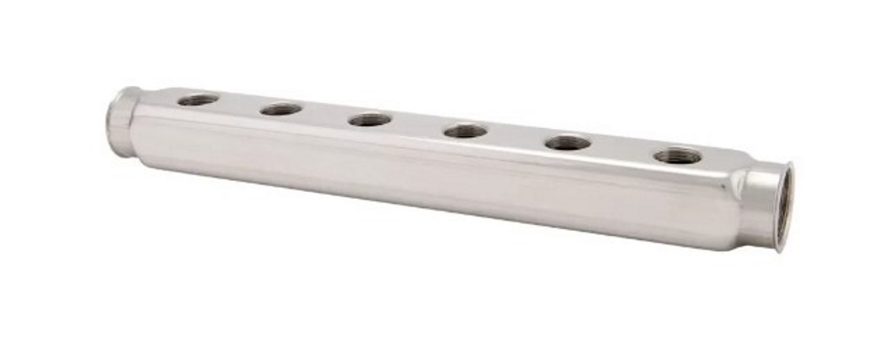 Коллектор распределительный 10 выходов (1/2)х1/'50мм магистр. нерж. Itap 852/10 1'