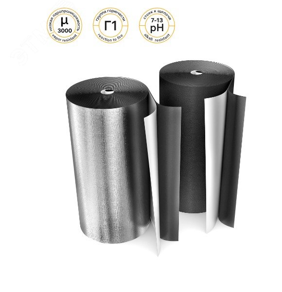 Теплоизоляция рулон Энергофлекс DUCT AL 10/1.0 10м артикул ...