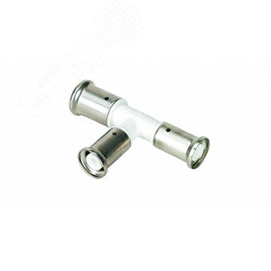 Изображение товара Тройник переходный уменьшенный с двух сторон, ПВДФ пресс (белый), 32x26x26 (шт)