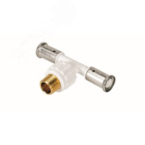 Изображение товара Тройник НР, ПВДФ пресс (белый), 20x3/4x20 (шт)