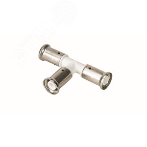 Изображение товара тройник равнопроходный, пвдф пресс (белый), 26x26x26 (шт)