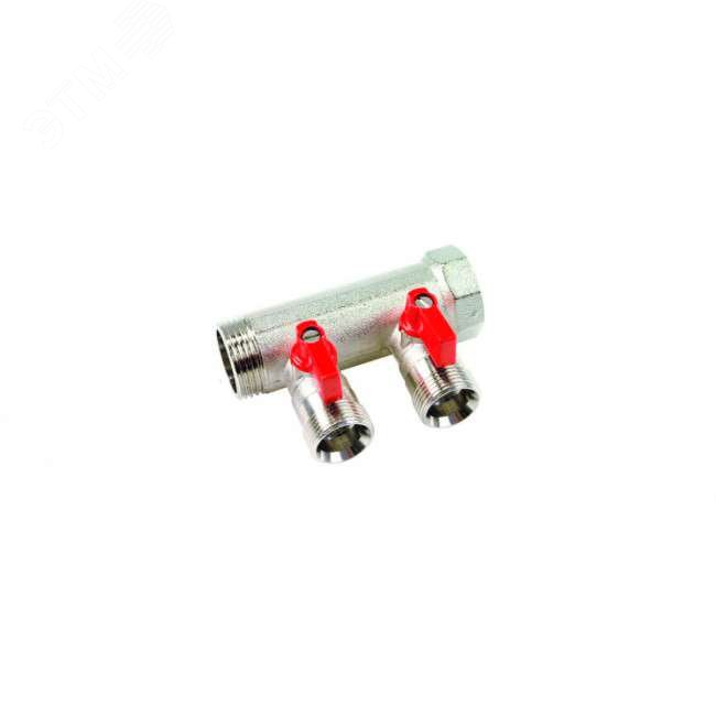 Изображение товара Коллектор 1 с шаровыми кранами 3/4 под евроконус Henco