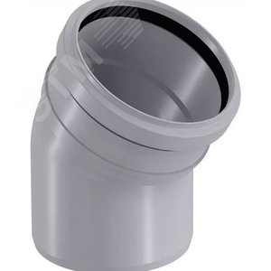 Изображение товара Отвод канализационный 110х30 град., серый (шт)