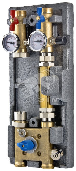 Изображение товара Группа насосная для систем VARIMIX 1'1/4 - 3W-KV4 с байпасом и трехходовым клапаном (шт)