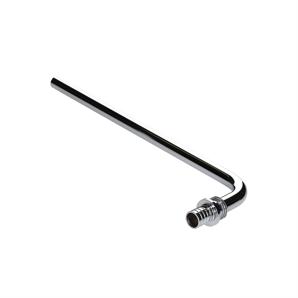 Трубка Г-образная для подключения радиатора 20 (2.8)х300мм с плавным поворотом короткая