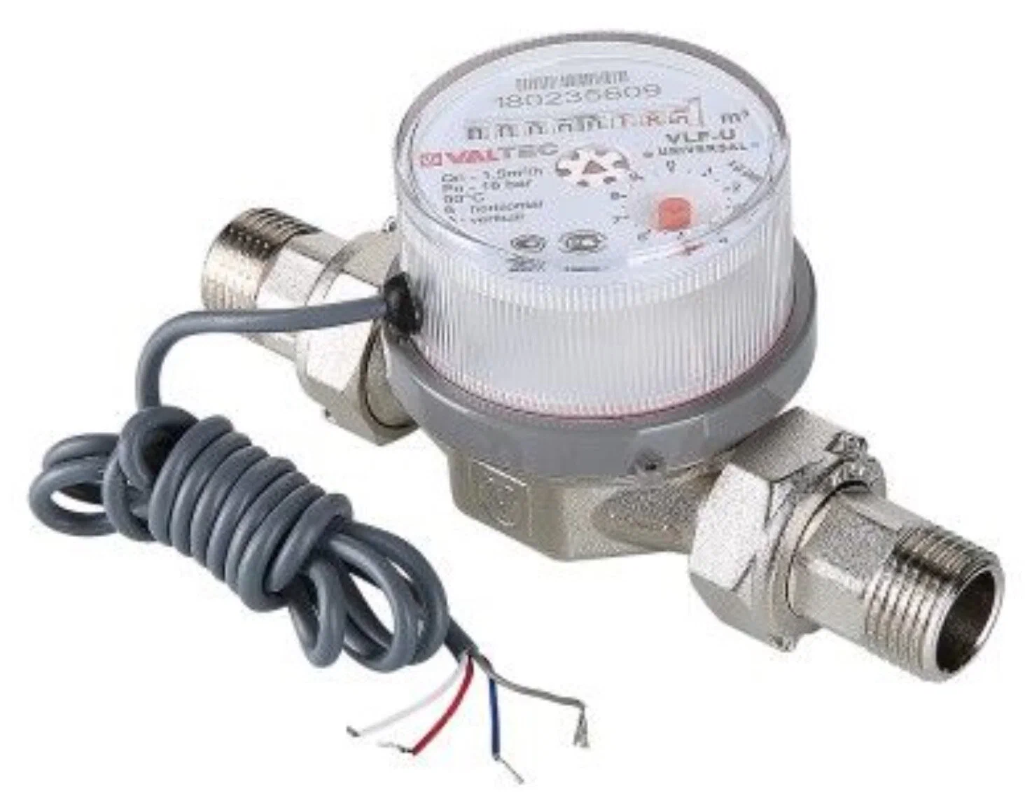 Теплосчетчик кварт., с тахометрическим расходомером,c RS-485 и блоком имп.вх. и вых.(на подающ.т)2,5