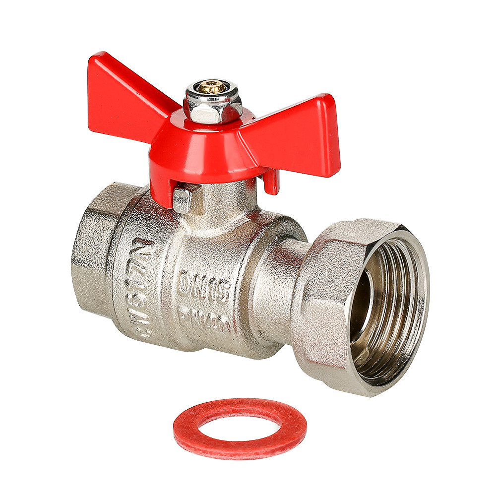 Кран шаровой с накидной гайкой 1/2'x3/4' ВВ