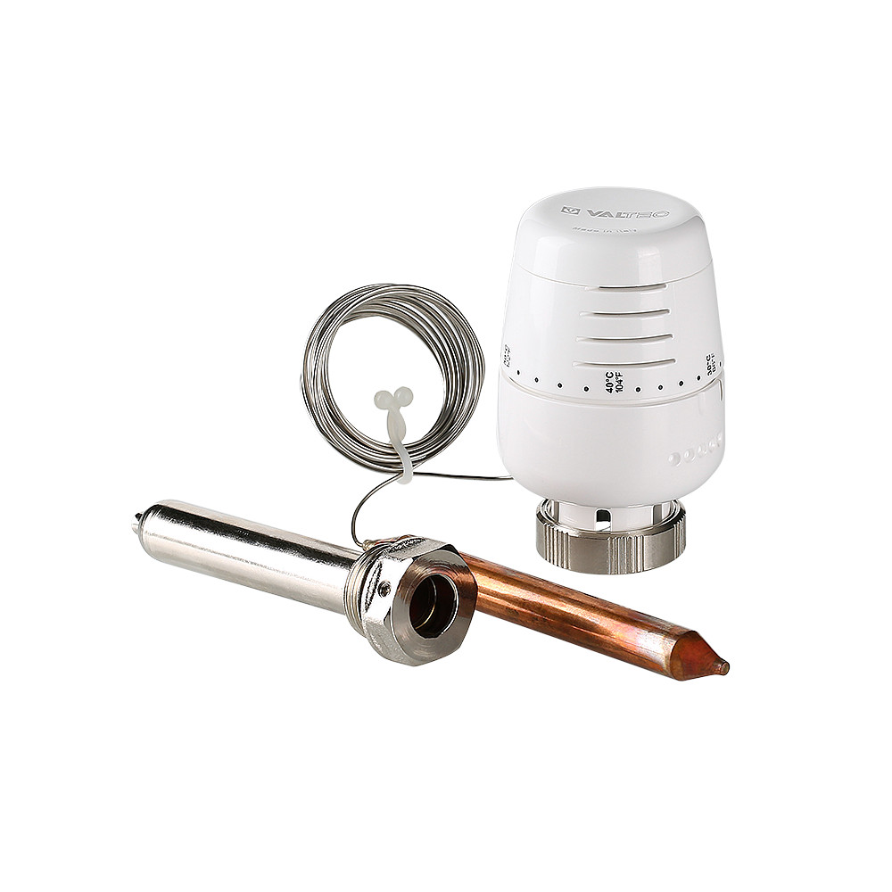 Головка термостатическая с выносным погружным датчиком 20-70 град. 2м