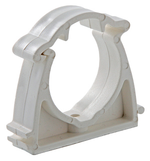 Опора 25 мм PPR, с креплением, белая