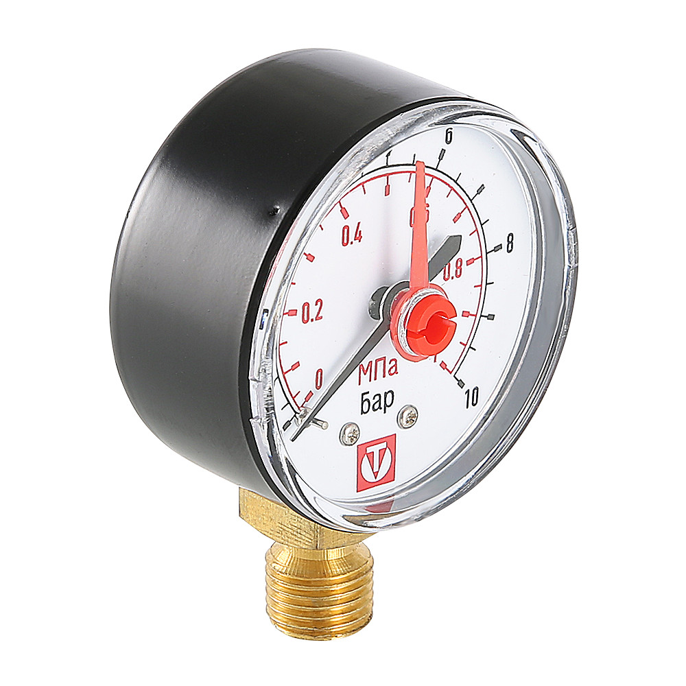 Манометр-индикатор с нижним радиальным подключением 0…4 бар 1/4'