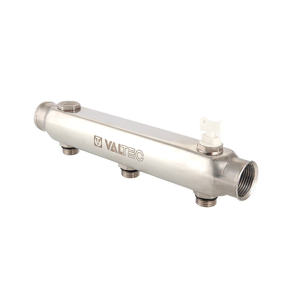 Коллектор нержавеющая сталь 1'x5 выходов 1/2' НР межосевое 100 мм