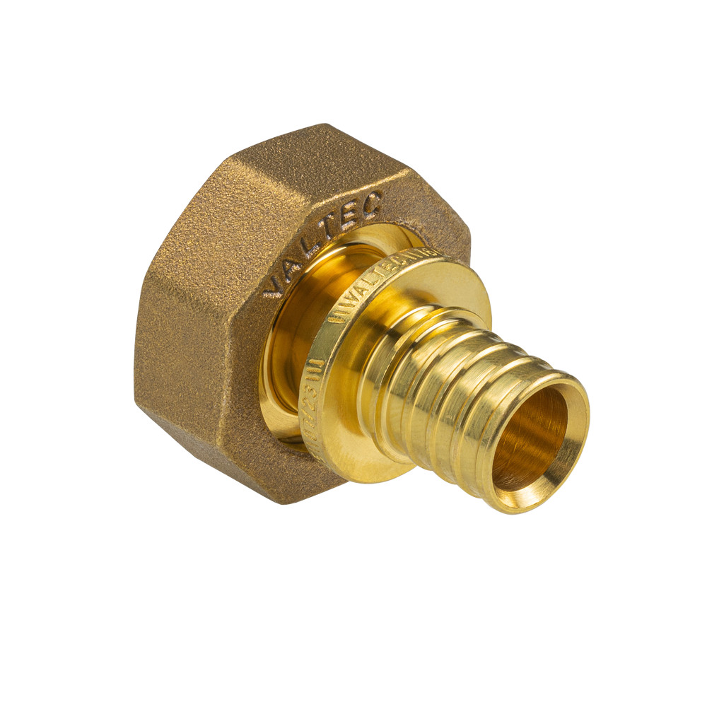 Переходник 16х3/4'ВР с накидной гайкой, под евроконус, аксиальный, латунь