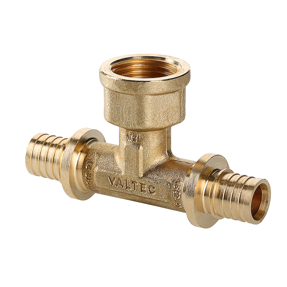 Тройник 16х1/2'Вх16 переходной с внутренней резьбой, аксиальный