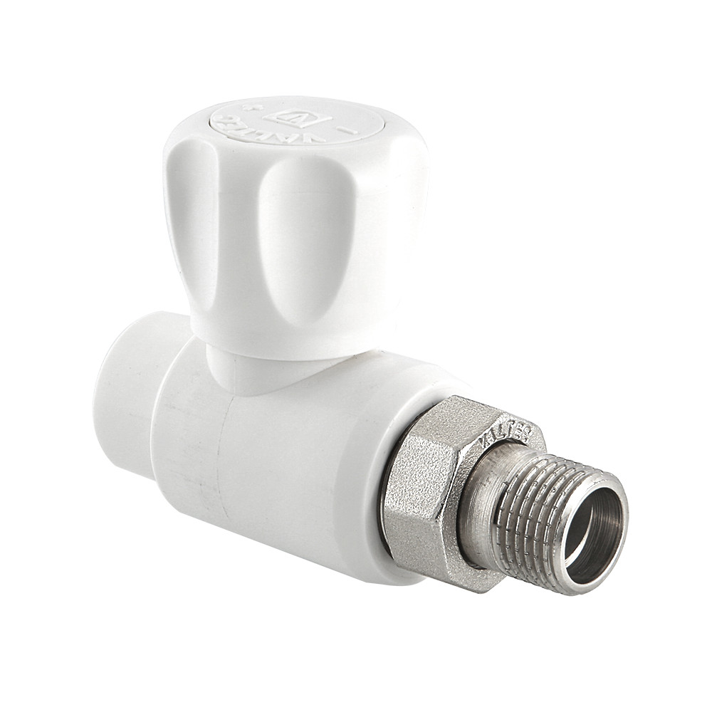 Кран для радиатора прямой 20x1/2' полипропиленовый PPR