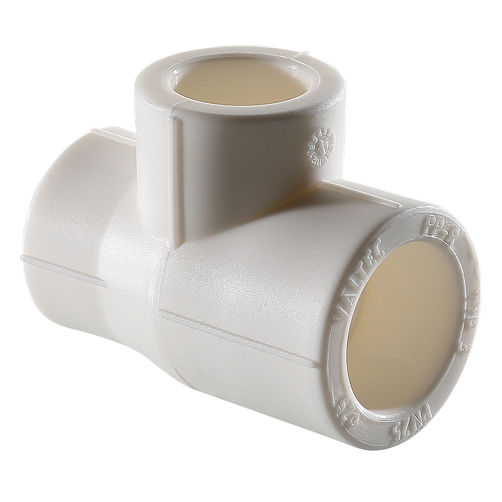 Тройник переходной 32x25x25 мм полипропиленовый PPR белый