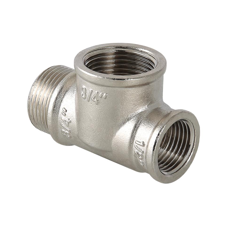 Тройник с переходом на наружную резьбу 3/4' НР-ВН-ВН