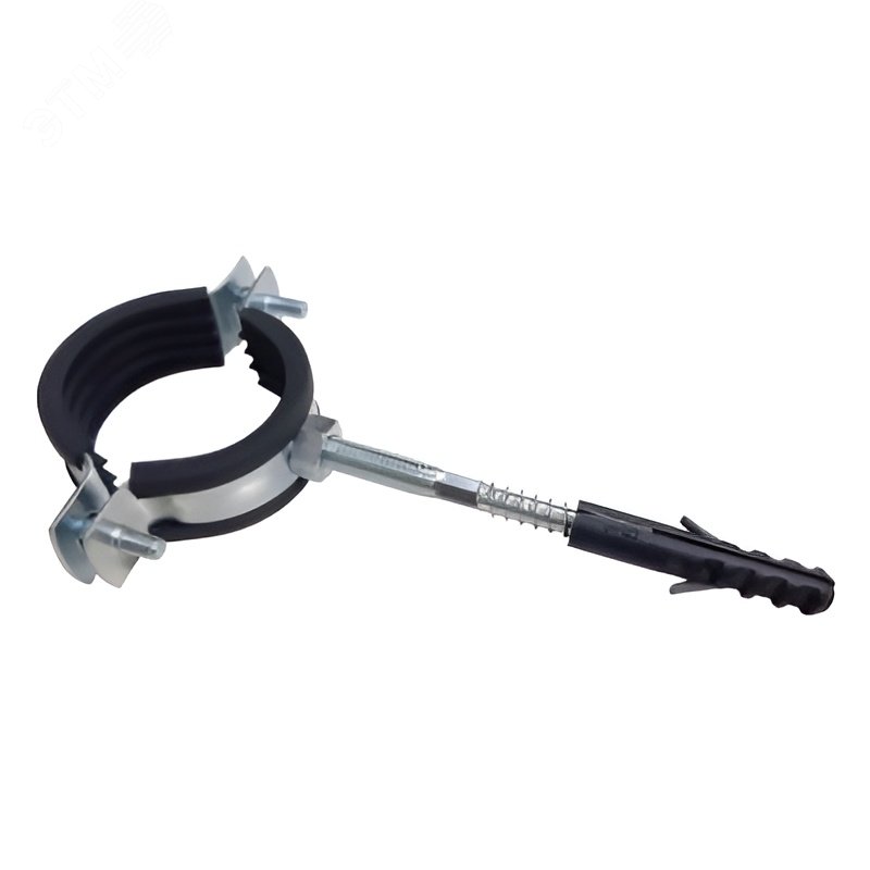 Изображение товара Хомут с резиновым уплотнением 3/4' (25-28 мм), в комплекте со шпилькой (шт)