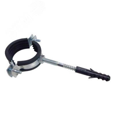 Изображение товара Хомут с резиновым уплотнением 1 1/2 48-52 мм VALTEC комплект со шпилькой