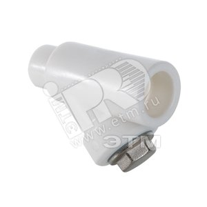 Фильтр сетчатый 32 ВН косой, полипропиленовый PPR белый - фото 1