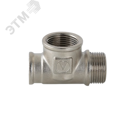 Тройник ВВН 1/2'х1/2'х1/2' переходной, никелированный - фото 3