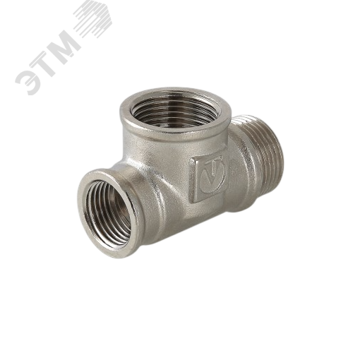 Тройник ВВН 1/2'х1/2'х1/2' переходной, никелированный - фото 4