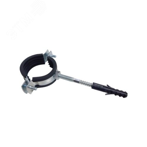 Изображение товара Хомут с резиновым уплотнением 1 1/2' (48-52 мм), в комплекте со шпилькой (шт)