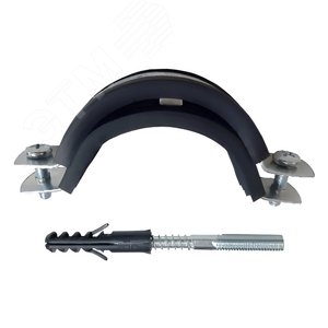 Хомут с резиновым уплотнением 4' (108-116 мм), в комплекте со шпилькой - фото 2