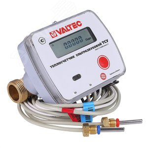 Теплосчётчик ультразвуковой, RS-485, 4 импульсных выхода, 0,6 м3/час (на подающий тр.) - фото 1