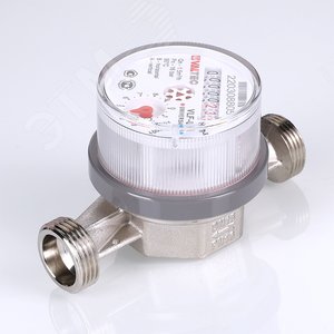 Счетчик воды универсальный 1/2' без сгонов межповерочный интервал 6 лет до +90 град 1.5м3 110 мм - фото 3