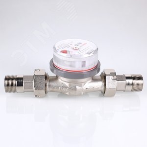 Счетчик воды универсальный 3/4' со сгонами межповерочный интервал 6 лет до +90 град 2.5м3 105 мм - фото 4