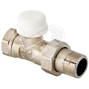 Изображение товара Клапан термостатический для радиатора прямой 1/2' с дополнительным уплотнением (шт)