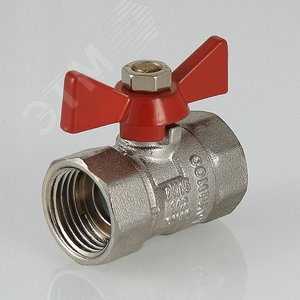 Кран шаровой 1/2' ВВ ручка бабочка COMPACT - фото 3