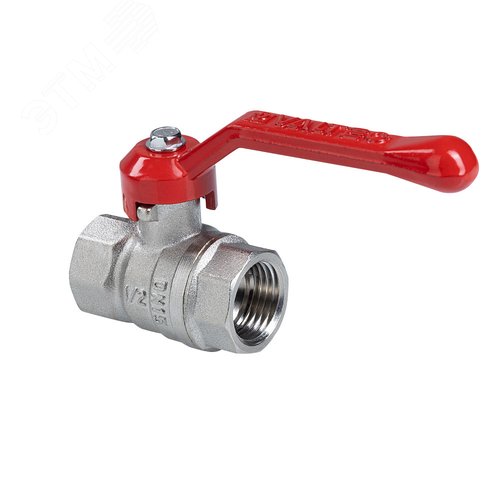 Изображение товара Кран шаровой СТАНДАРТ никелерованный 3/4' PN40 ВВ рукоядка (шт)