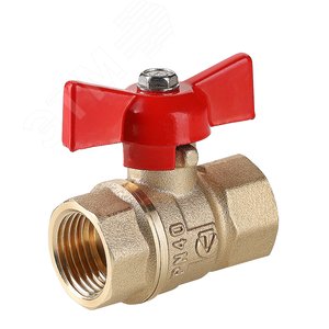 Кран шаровой 11б27п1 Стандарт ВВ 3/4' ручка бабочка PN40 - фото 1