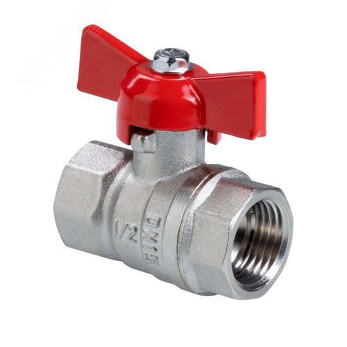 Изображение товара Кран шаровой Стандарт, ГОСТ, рукоятка бабочка 3/4', вн.-вн. (PN40) (шт)