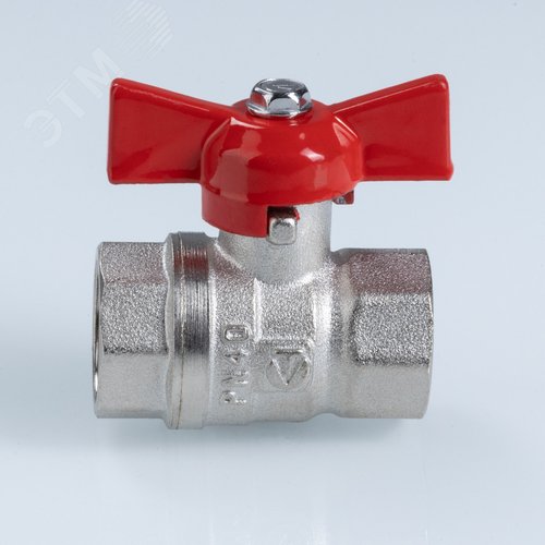 Кран шаровой Стандарт, ГОСТ, рукоятка бабочка 3/4', вн.-вн. (PN40) - фото 3