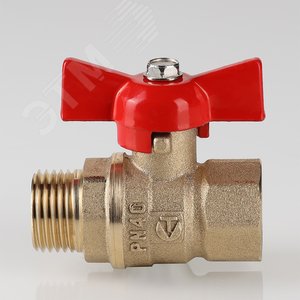 Кран шаровой 11б27п1 Стандарт ВН 3/4' ручка бабочка PN40 - фото 2