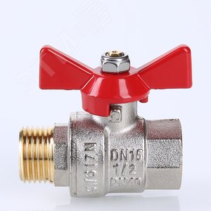 Кран шаровой 1/2' ВН ручка бабочка BASE - фото 4