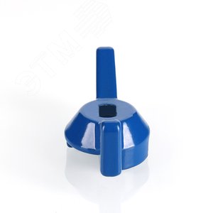 Ручка бабочка для шарового крана 1/2' синяя - фото 2