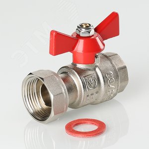 Кран шаровой с накидной гайкой 1/2'x3/4' ВВ - фото 3