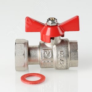 Кран шаровой с накидной гайкой 1/2'x3/4' ВВ - фото 4