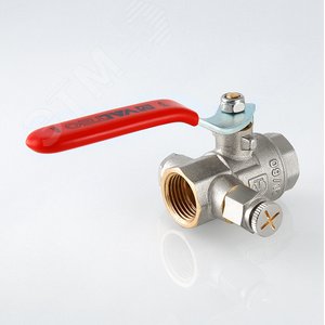 Кран шаровой 1/2' ВВ с дренажом и воздухоотводчиком BASE - фото 3