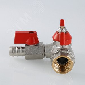 Кран шаровой с обратным клапаном и дренажем 1/2' ВВ - фото 2