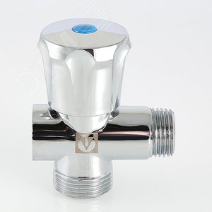 Вентиль-тройник 1/2'x3/4'x1/2' для подключения санитарных приборов - фото 4