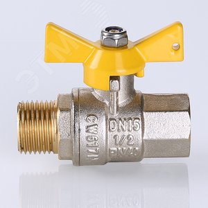 Кран шаровой газовый 3/4' ВН рукоятка бабочка VALGAS - фото 3