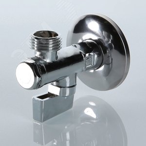 Кран шаровой угловой 1/2' х М10 с фильтром для подключения санитарных приборов - фото 2